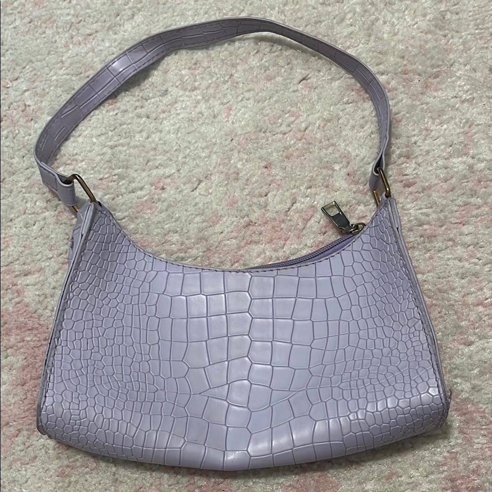 Purple shoulder bag